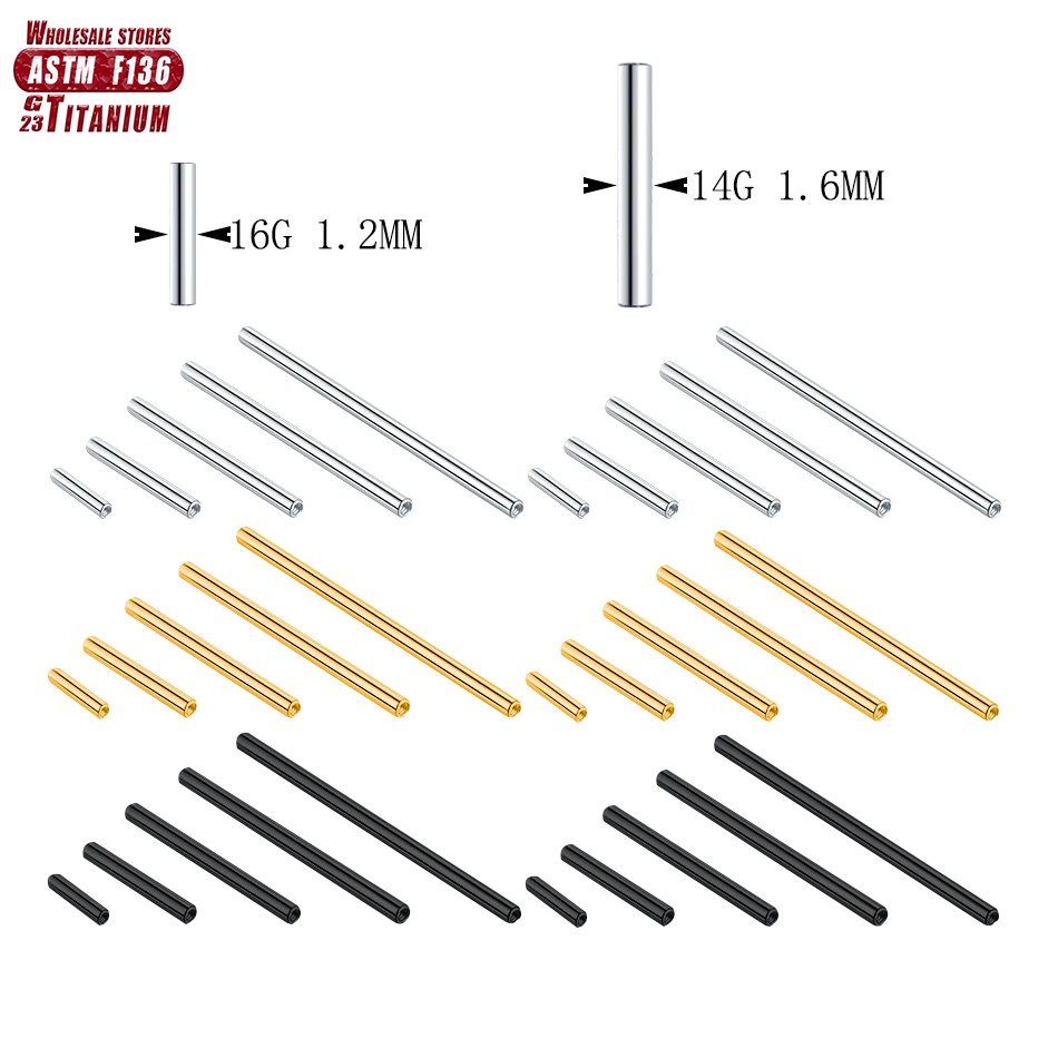 Body Jewelry Internally Threaded - Toptan ASTM F136 İmplant Sınıf Titanyum