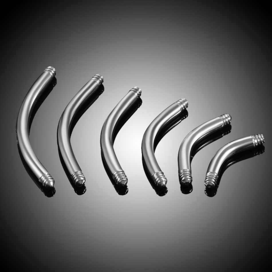Body Jewelry Gauges - 100 adet/grup çelik Piercing muz parçaları
