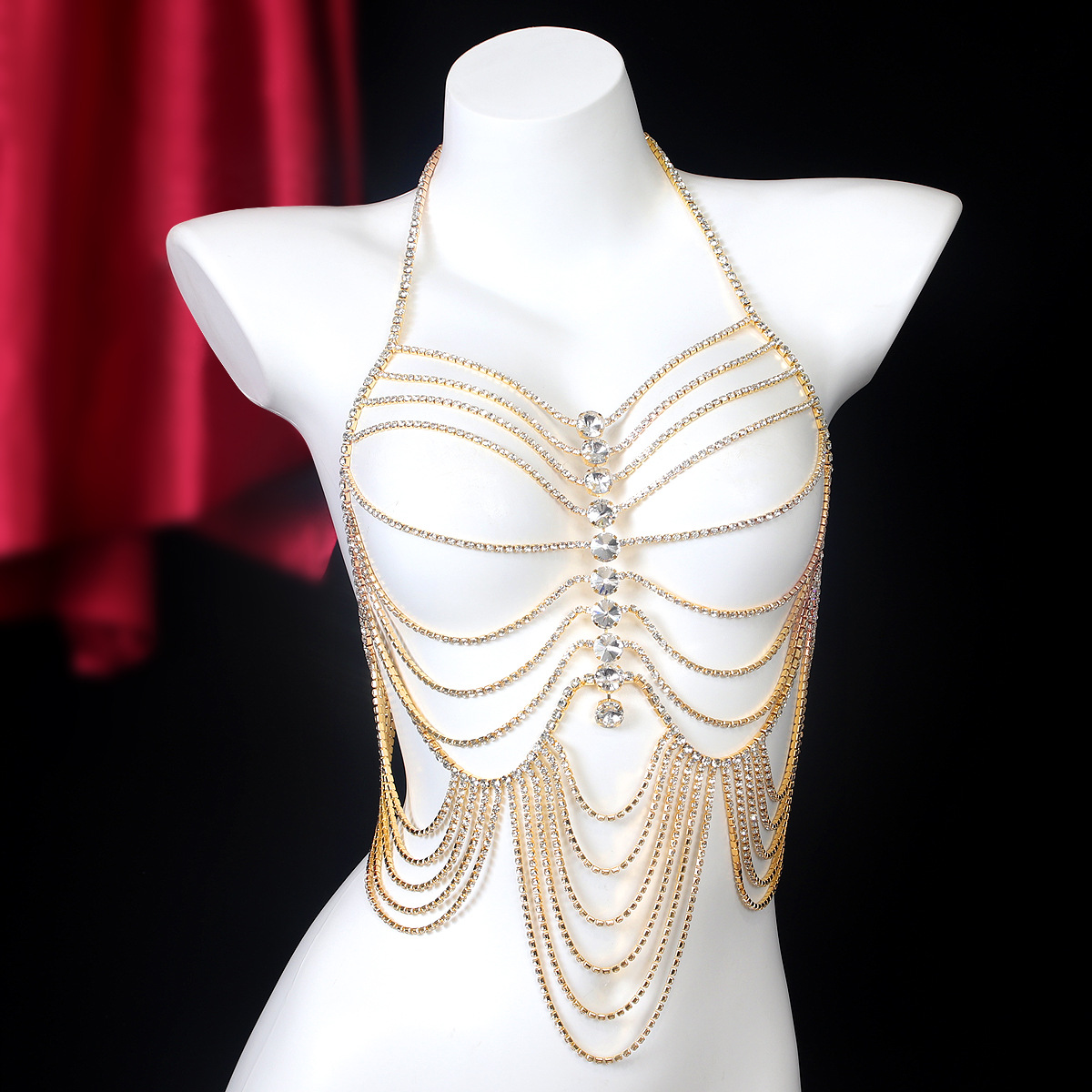 Body Jewelry Luxury - Lüks şerit püsküller Retro tarzı taklidi