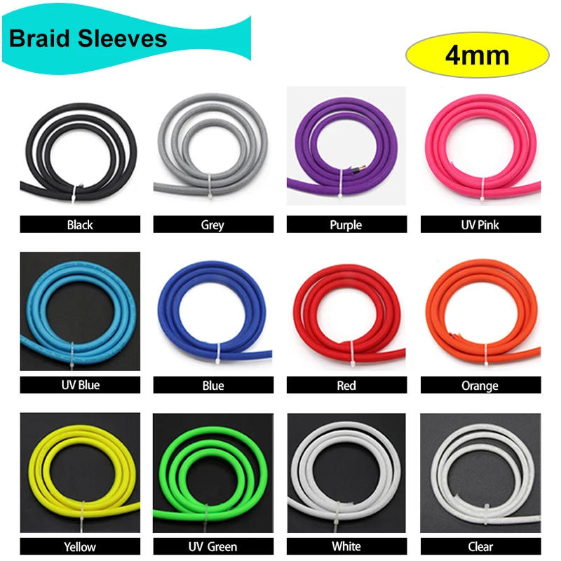 Body Jewelry 4 U - 1/2/3/5/10/20/30/50M 4mm Yalıtımlı PET Örgü Kol