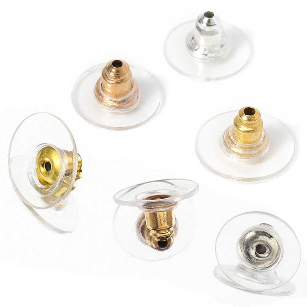 Body Jewelry Top - 100 adet 6mm Silikon Küpe Geri