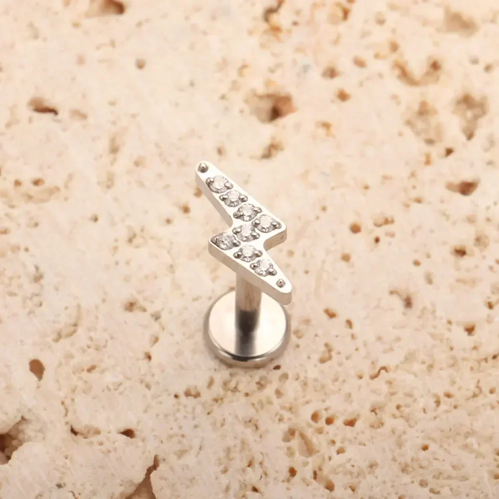 F136 Titanyum Yıldırım Burun P - Body Jewelry Internally Threaded incelemesi ve fiyatı
