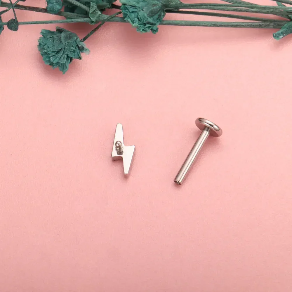 F136 Titanyum Yıldırım Burun P - Body Jewelry Internally Threaded incelemesi ve fiyatı
