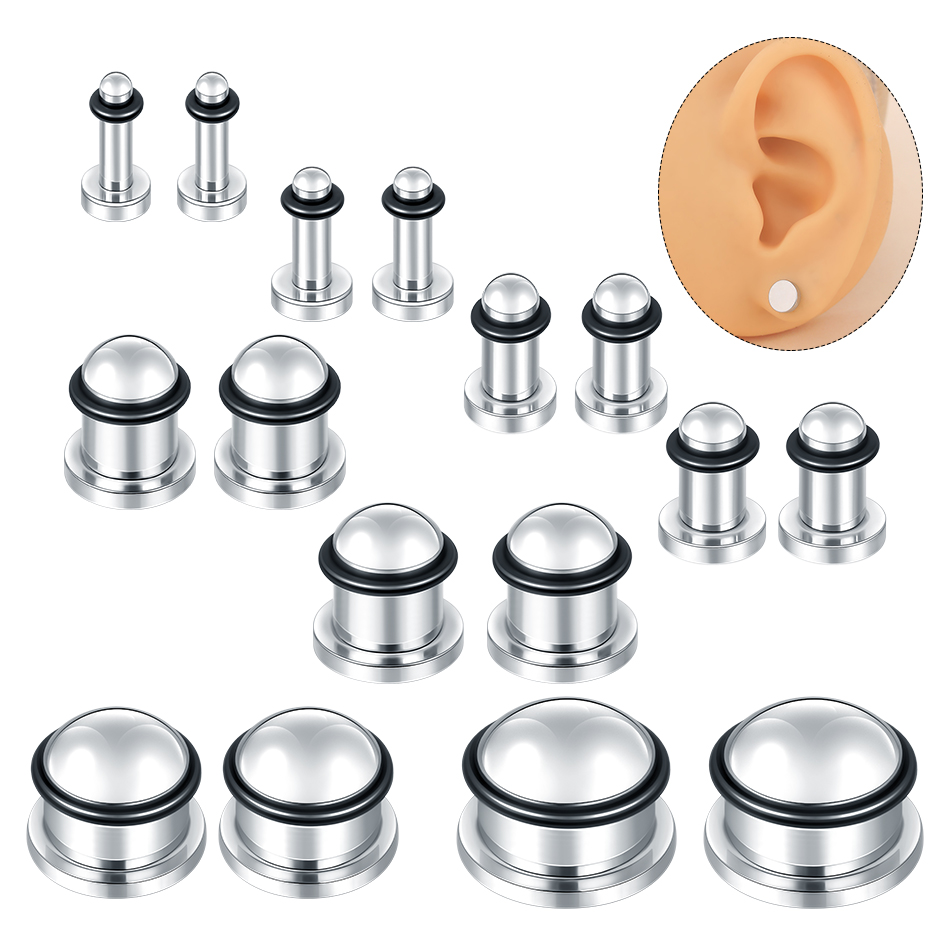 1 çift Paslanmaz Çelik Kulak T - Body Jewelry Gauges incelemesi ve fiyatı