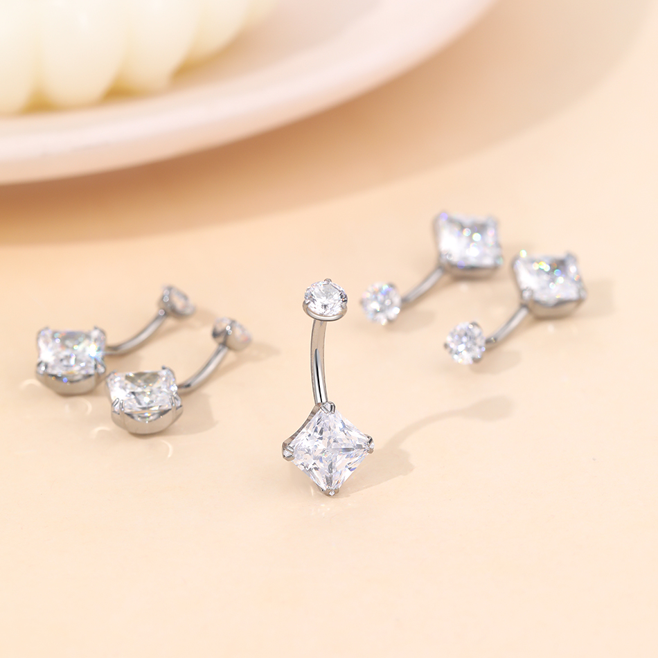 1 adet titanyum zirkon göbek h - Body Jewelry Internally Threaded incelemesi ve fiyatı
