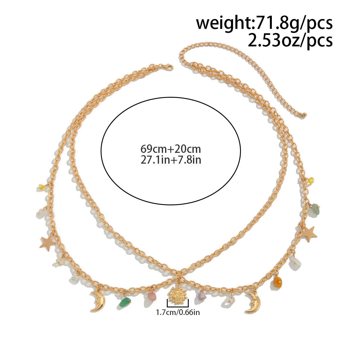 Boho Yıldız Ay Güneş Kolye Bel - Body Jewelry Beach incelemesi ve fiyatı