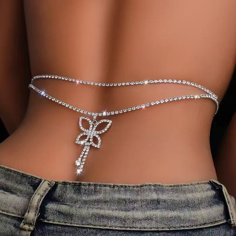 Lüks Rhinestone Çift Zincir Su - Body Jewelry Luxury incelemesi ve fiyatı