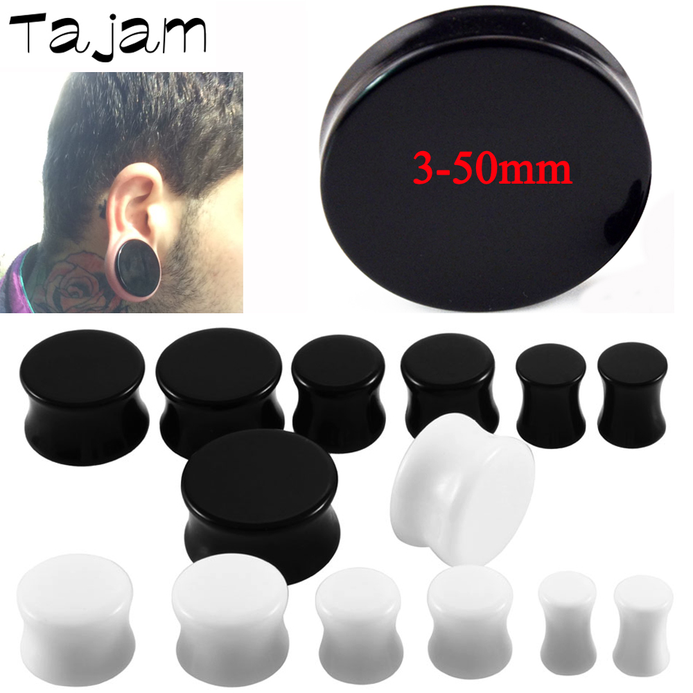 1 çift 3mm-50mm büyük boy katı - Body Jewelry Gauges incelemesi ve fiyatı
