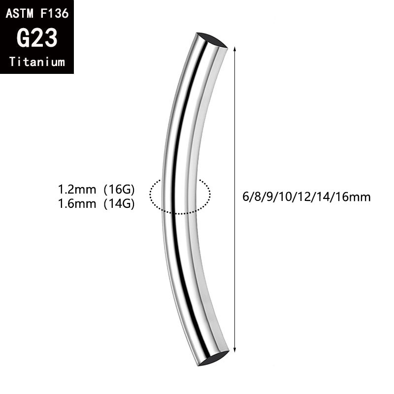 5 Adet/Lot ASTM F136 Titanyum  - Body Jewelry Internally Threaded incelemesi ve fiyatı