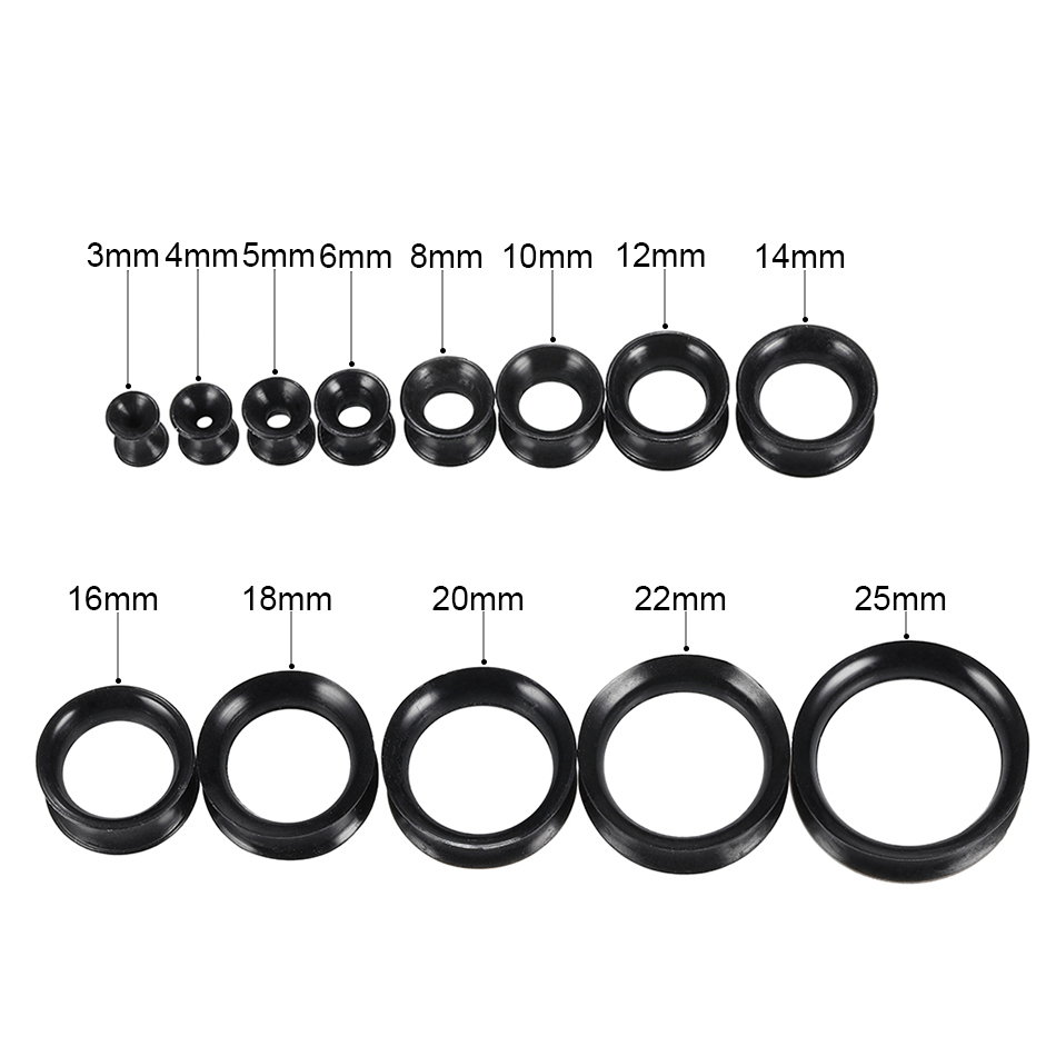 30 adet/grup Silikon Esnek Kul - Body Jewelry Gauges incelemesi ve fiyatı
