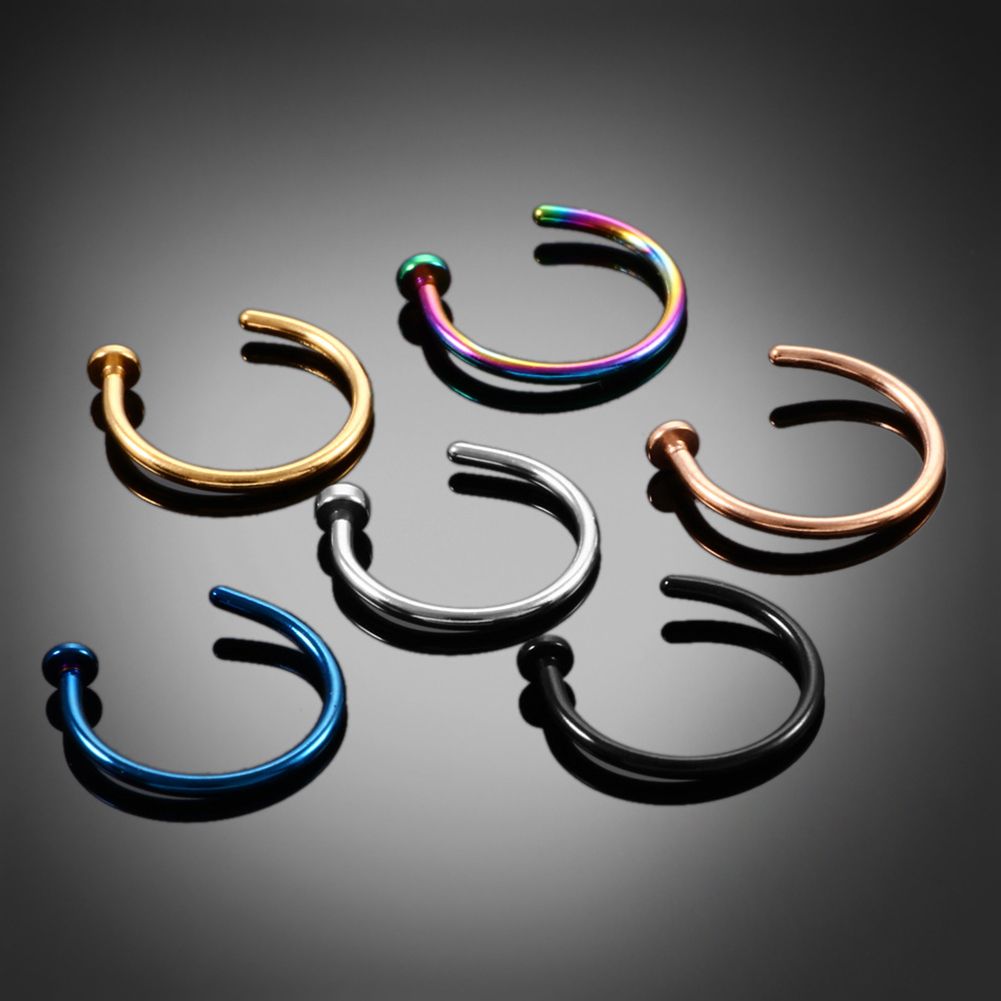 10 Adet İnce Paslanmaz Çelik K - Body Jewelry Art incelemesi ve fiyatı