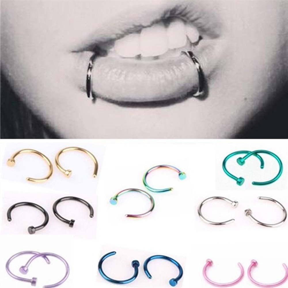 10 Adet İnce Paslanmaz Çelik K - Body Jewelry Art incelemesi ve fiyatı