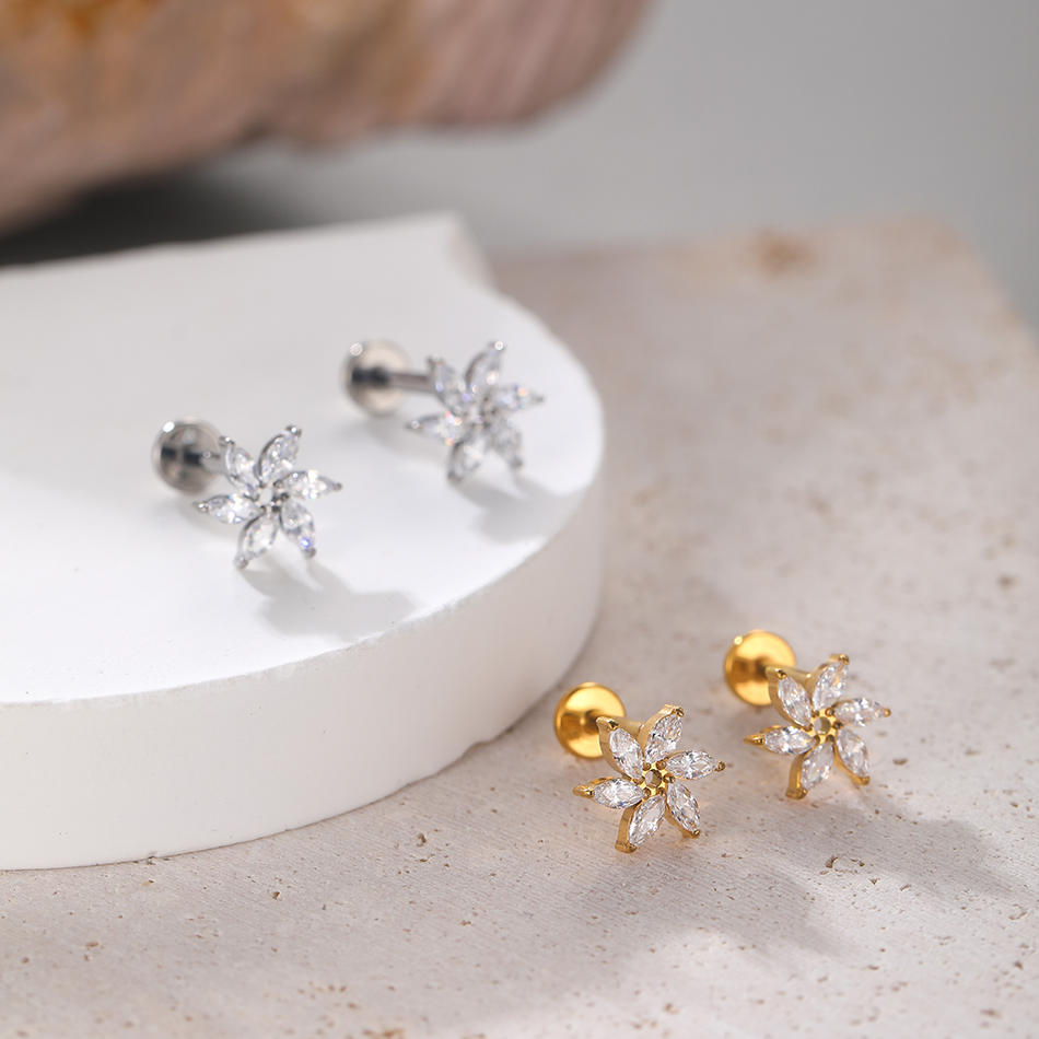 1 adet titanyum kalp yaprak yı - Body Jewelry Internally Threaded incelemesi ve fiyatı