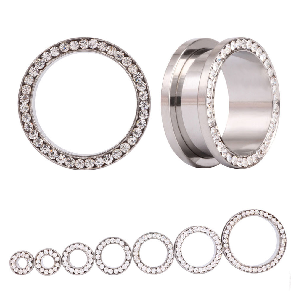 2 adet/grup Kristal Kulak Tüne - Body Jewelry Gauges incelemesi ve fiyatı