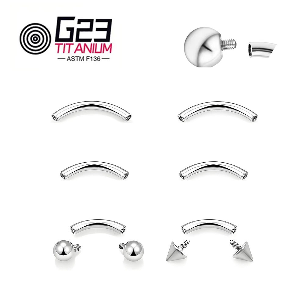 Toptan 5/10/50 adet G23 Titany - Body Jewelry Internally Threaded incelemesi ve fiyatı