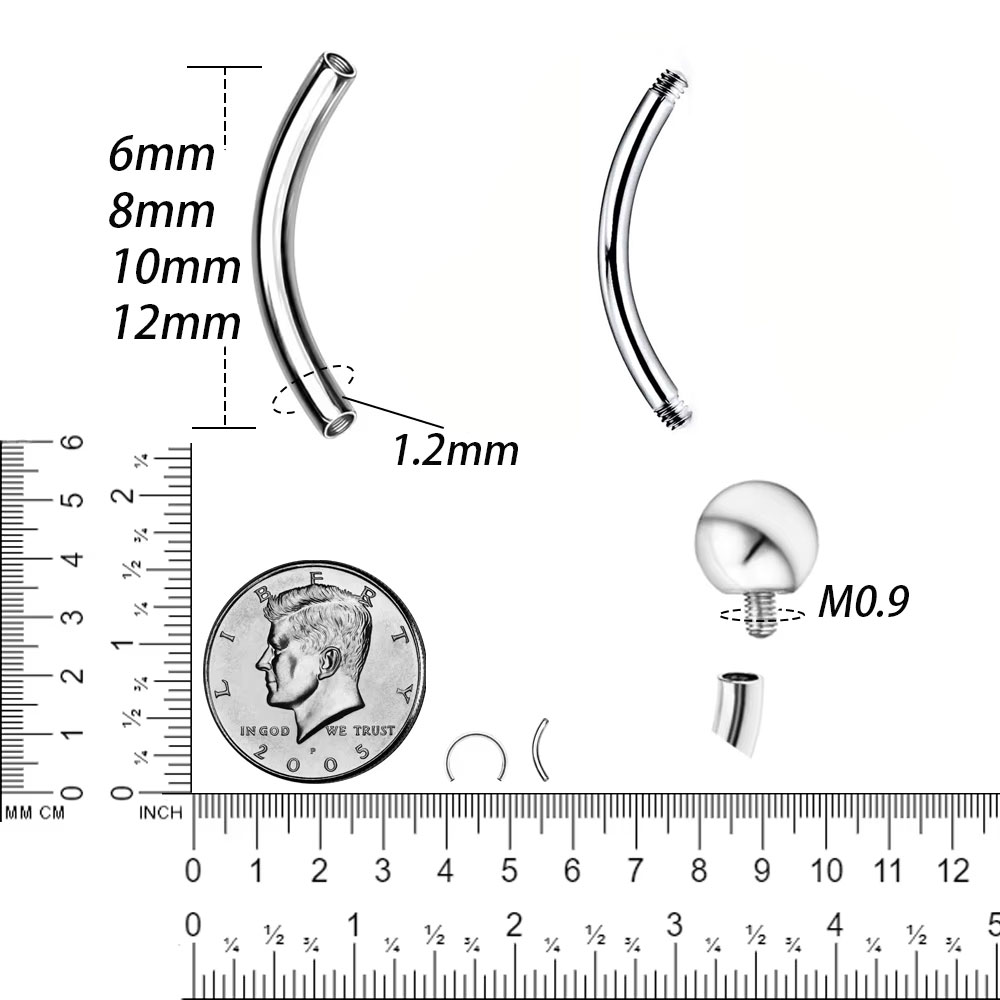 Toptan 5/10/50 adet G23 Titany - Body Jewelry Internally Threaded incelemesi ve fiyatı