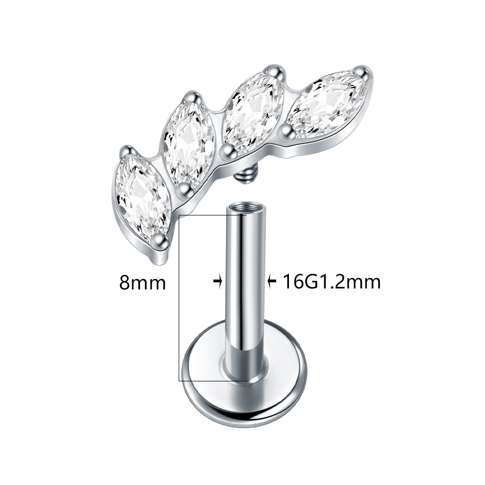1/5 adet titanyum içten dişli  - Body Jewelry Internally Threaded incelemesi ve fiyatı