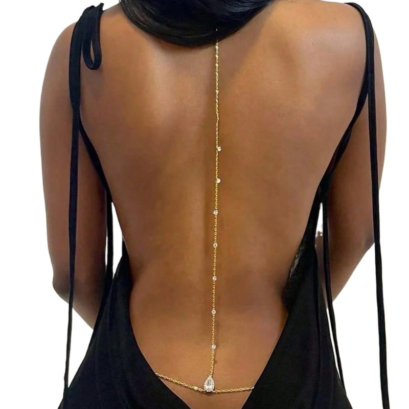 Gelin Backless Rhinestone Su D - Qualiti Body Jewelry incelemesi ve fiyatı