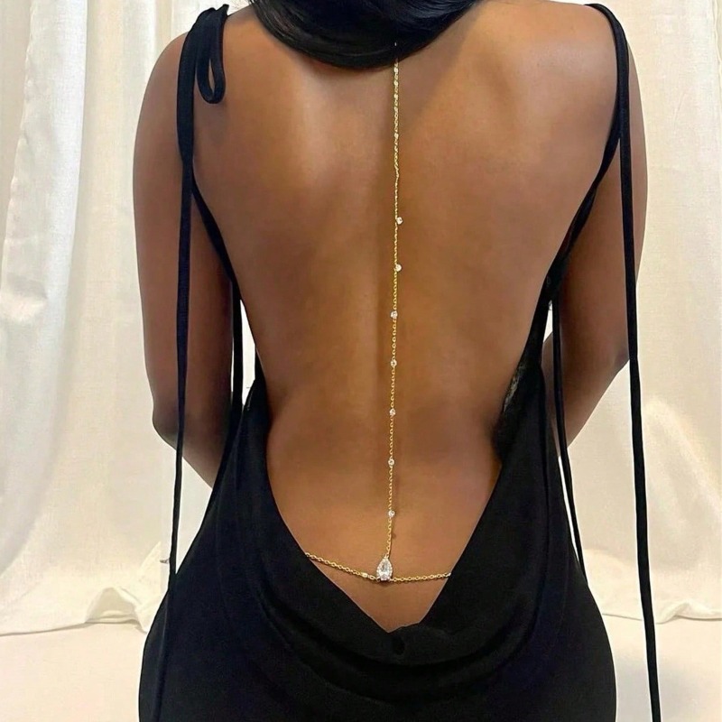 Gelin Backless Rhinestone Su D - Qualiti Body Jewelry incelemesi ve fiyatı