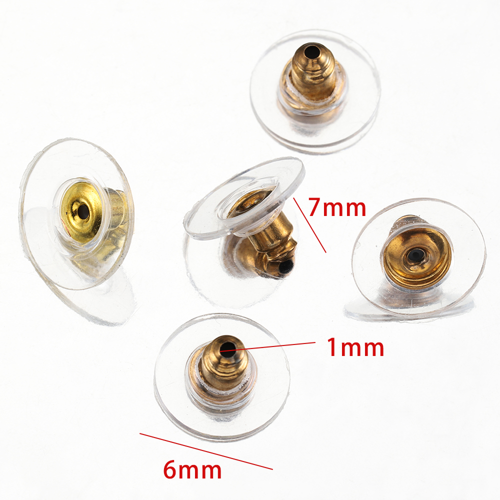 100 adet 6mm Silikon Küpe Geri - Body Jewelry Top incelemesi ve fiyatı