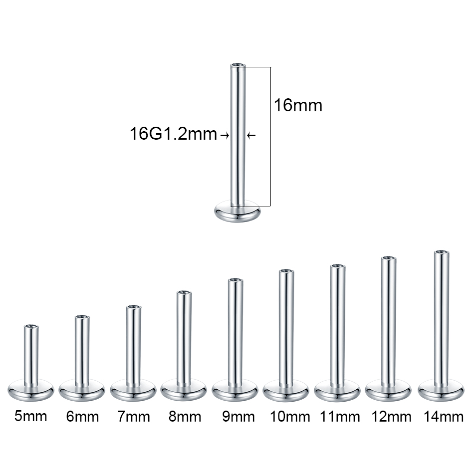 10 adet/takım cerrahi çelik La - Body Jewelry Internally Threaded incelemesi ve fiyatı