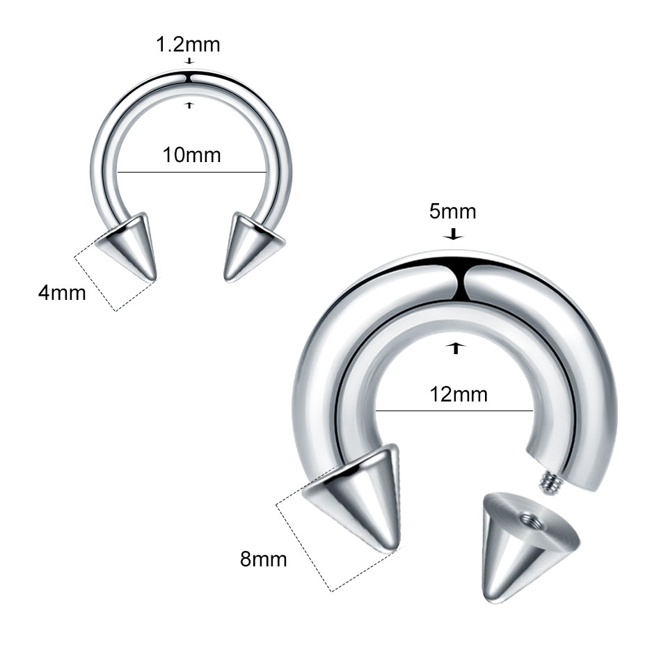 1 adet paslanmaz çelik büyük b - Body Jewelry Gauges incelemesi ve fiyatı