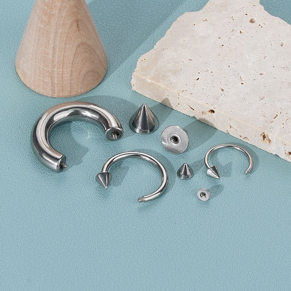 1 adet paslanmaz çelik büyük b - Body Jewelry Gauges incelemesi ve fiyatı